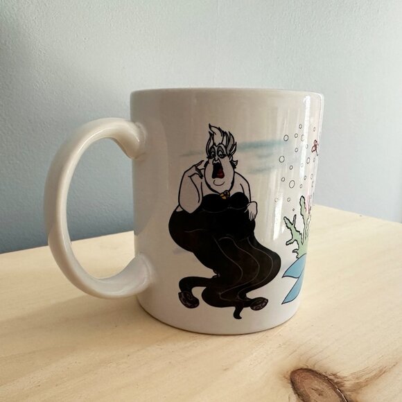 Vintage Disney The Little Mermaid Mug | Rare | Ft. King Triton Ursula Flounder - Picture 7 of 10